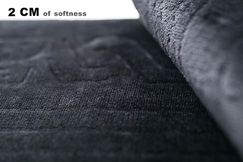 Prayer Rug with Back Support/Foldable Meditation Floor Chair & Carrying Pocket (Black) in Saudi Arabia