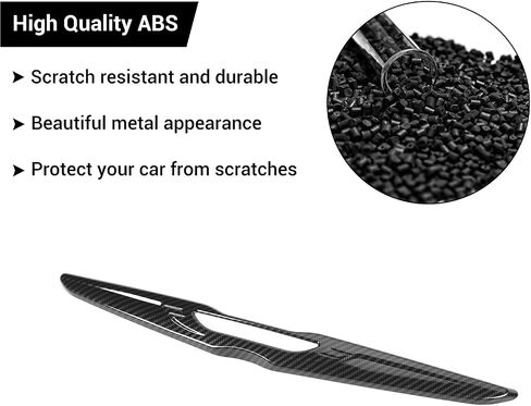 Hoolcar Front Bumper Grille Cover Molding Trim Exterior Accessories for 2015-2022 Chrysler 300, Carbon Fiber in Saudi Arabia