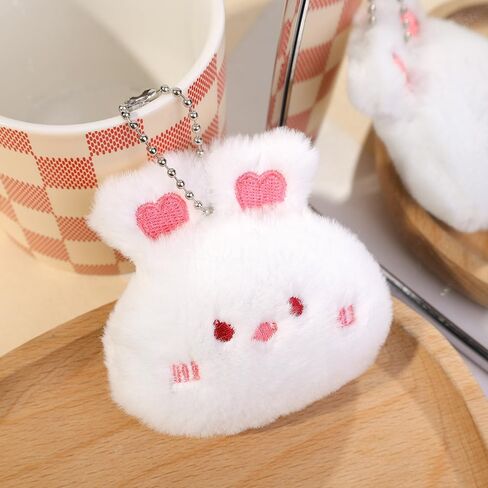 Cute Cartoon Plush Key Chain for Men Women, Plush Animals Keychain Handbag Accessories Keyring Gifts for Friends in Saudi Arabia