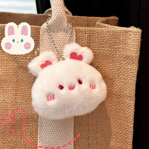 Cute Cartoon Plush Key Chain for Men Women, Plush Animals Keychain Handbag Accessories Keyring Gifts for Friends in Saudi Arabia