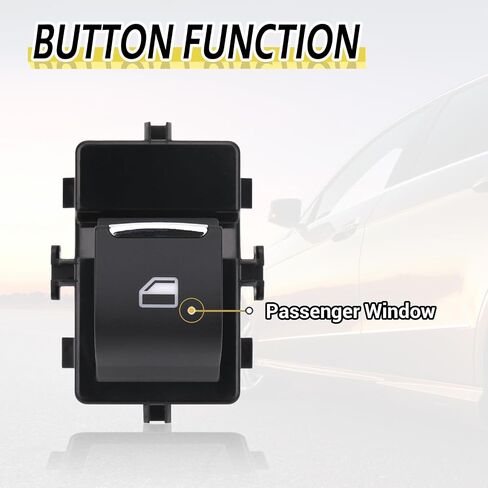 Power Window Switch Button Passenger Side Compatible with Ford Edge/ F150/ Fusion/Mustang/Expedition 2013-2024, Lincoln Continental/MKX/Navigator 2017-2024, Replaces OE SW7340 in Saudi Arabia