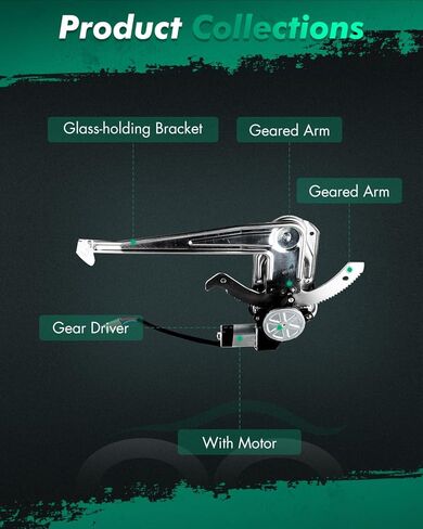 SCITOO Rear Right Power Window Regulator with Motor Fit for 2003-2006 for Ford Expedition,2003-2006 for Lincoln Navigator,741-171 in Saudi Arabia