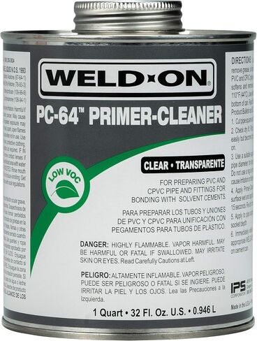 WELD-ON 10875 PC-64 PVC/CPVC Primer-Conditioner - Low-VOC, Purple, 1/4 Pint (4 fl oz) in Saudi Arabia
