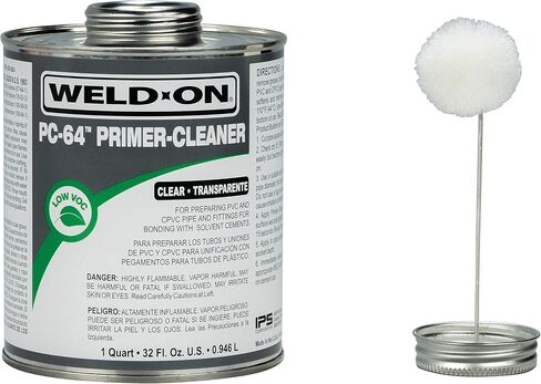 WELD-ON 10875 PC-64 PVC/CPVC Primer-Conditioner - Low-VOC, Purple, 1/4 Pint (4 fl oz) in Saudi Arabia