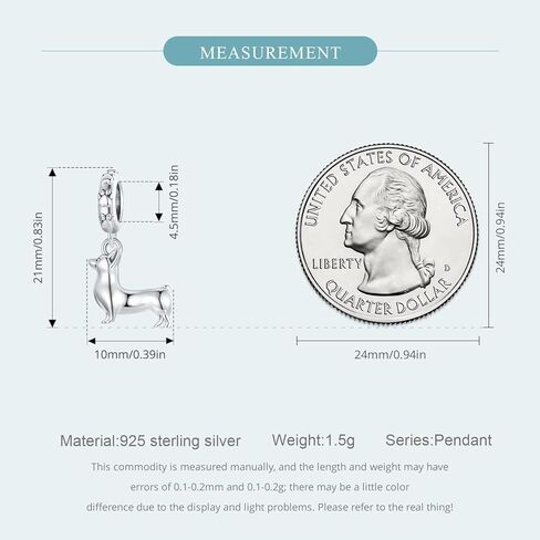 Running Corgi Dog Charms 925 Sterling Silver Cute Puppy Charms Pendant Fits Pandora Bracelet Necklace for Women in Kuwait