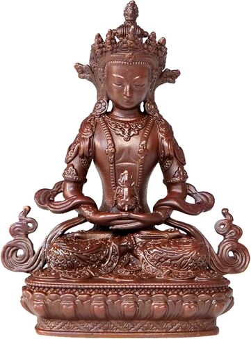 Buddha Statue Indoor, 2.9 inch Handmade Pure Copper Buddha Statues for Home Decor, Vintage Office Bedroom Shelf Decor Entryway (Manjusri) in Saudi Arabia