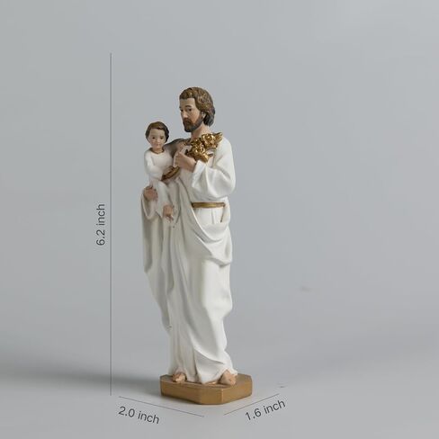BC Catholic Our Lady of Guadalupe Statue, 7" H Virgen De Guadalupe Figure, Holy Mother Mary Religious Gift, Catholic Decor, Handpainted Renaissance Sculpture Purity & Grace Collection by Buildclassic in Kuwait