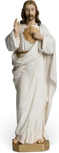 BC Catholic Our Lady of Guadalupe Statue, 7" H Virgen De Guadalupe Figure, Holy Mother Mary Religious Gift, Catholic Decor, Handpainted Renaissance Sculpture Purity & Grace Collection by Buildclassic in Kuwait