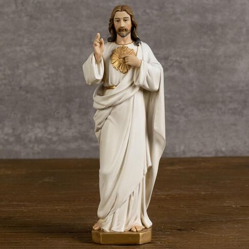 BC Catholic Our Lady of Guadalupe Statue, 7" H Virgen De Guadalupe Figure, Holy Mother Mary Religious Gift, Catholic Decor, Handpainted Renaissance Sculpture Purity & Grace Collection by Buildclassic in Kuwait