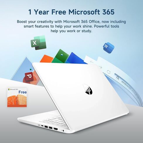 HP 14 "LAPTOP Light Ultral Light للطلاب والأعمال التجارية ، معالج Intel Celeron رباعي النواة ، ذاكرة الوصول العشوائي 8 جيجا بايت ، تخزين 192 جيجا بايت (128 جيجا بايت EMMC + 64GB Ghost Manta SD) ، HDMI ، WiFi ، USB-A&C ، Win 11 in Saudi Arabia
