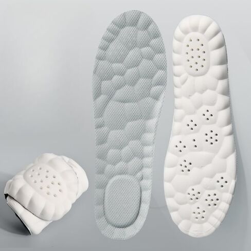 Latex Sport Insoles for Men Women Soft High Elasticity Insole Running Shoes Pad Arch Support Insert Cushion EU 43-45 in Saudi Arabia