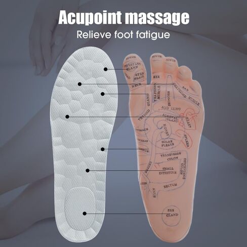 Latex Sport Insoles for Men Women Soft High Elasticity Insole Running Shoes Pad Arch Support Insert Cushion EU 43-45 in Saudi Arabia