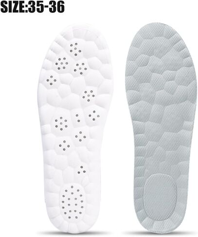 Latex Sport Insoles for Men Women Soft High Elasticity Insole Running Shoes Pad Arch Support Insert Cushion EU 43-45 in Saudi Arabia