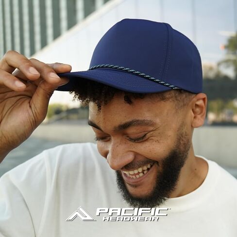 قبعة عطلة نهاية الأسبوع من Pacific Headwear - قبعة Snapback مكونة من 5 ألواح مع قناع منحني ولمسة نهائية مخيطة بشكل احترافي للارتداء اليومي النشط in Saudi Arabia