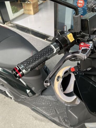 مقابض لـ Ducati Scrambler 2015 2016 ملحقات الدراجات النارية مقابض يدوية مقود مضاد للانزلاق قبضة يد المقود (أسود) in Kuwait