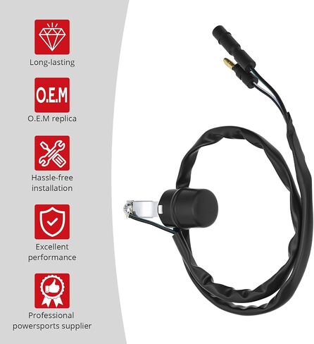 JAVIK Stop Kill Switch Assembly for Honda CRF250R 2004-2009 CRF450R 2002-2008 O.E.M# 35130-MEB-670 in Saudi Arabia