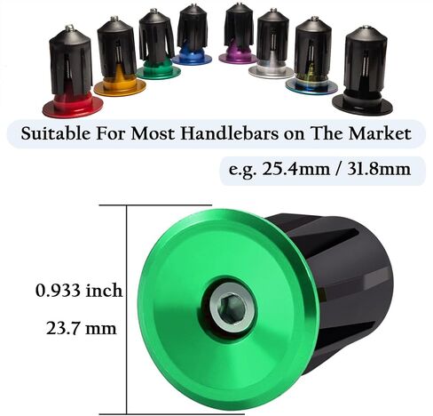 CLUTUTJL 1 Pair Aluminum Bike Handlebar Ends, Purple Bar End Plugs for Road Bike, MTB Bar Ends with Expanding Screw, Capable for Handlebar End Inner Diameter Between 0.69"-0.86"(Purple, 1 Pair) in Saudi Arabia