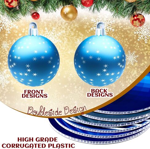 Sumind 10 Pieces Christmas Decorations Outdoor Christmas Hanging Ornaments Large Yard Lawn Signs Round Double Sided Porch Ornaments for Xmas Party Decor(Classic Style) in Saudi Arabia