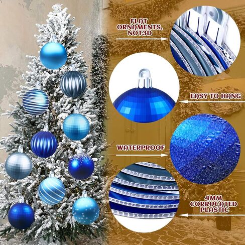 Sumind 10 Pieces Christmas Decorations Outdoor Christmas Hanging Ornaments Large Yard Lawn Signs Round Double Sided Porch Ornaments for Xmas Party Decor(Classic Style) in Saudi Arabia