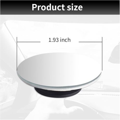 مرآة سيارة دائرية للبقع العمياء، مرآة محدبة بزاوية واسعة من الزجاج عالي الدقة 2 بوصة مع عصا قابلة للتعديل، مرايا رؤية خلفية بدون إطار 360 درجة للسيارة وسيارات الدفع الرباعي والشاحنة (4 قطع) in Kuwait