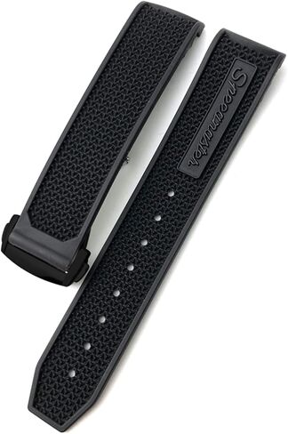 CZKE for Omega Speedmaster Watch Strap Stainless Steel Deployment Buckle 20mm 21mm 22mm Rubber Silicone Watchband (Color : Black Black Black, Size : 20mm) in Kuwait