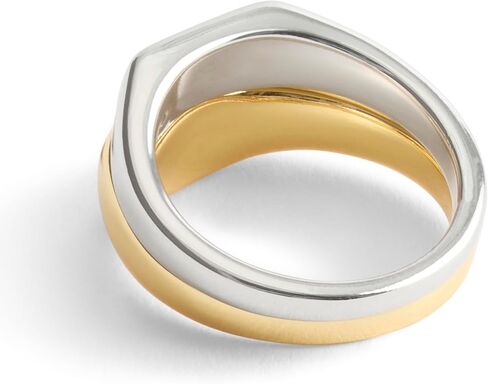 COACH Jewelry Women's Signature Signet Duo Ring Set in Saudi Arabia