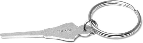 iPick Image for Chevrolet Corvette C8 Stingray Logo Shape 3D Die-Cut Metal Key Chain Key-Charm, Official Licensed in Saudi Arabia