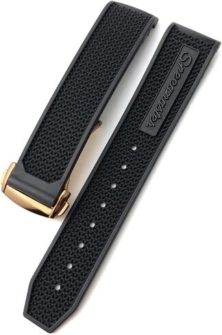 CZKE for Omega Speedmaster Watch Strap Stainless Steel Deployment Buckle 20mm 21mm 22mm Rubber Silicone Watchband (Color : Black Black Black, Size : 20mm) in Kuwait