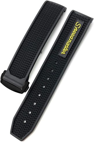 CZKE for Omega Speedmaster Watch Strap Stainless Steel Deployment Buckle 20mm 21mm 22mm Rubber Silicone Watchband (Color : Black Black Black, Size : 20mm) in Kuwait