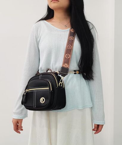Vintage Leather Saddle Bag Purse for Women Small Tote Bag with Compartments Trendy Crossbody Purses for Women 2025 in Kuwait