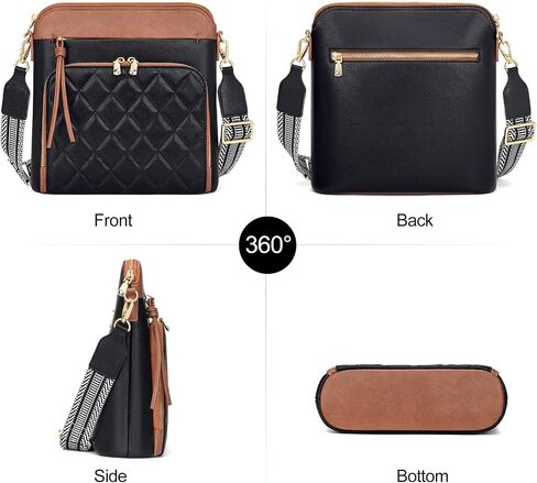 nuoku Crossbody Bag for Women,Small Lightweight Medium Shoulder Handbags Soft Leather Women's Crossbody Pursewith Tassel in Saudi Arabia
