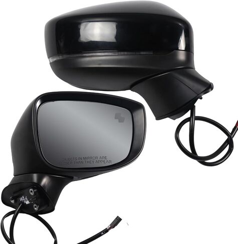 Side Mirror for MAZDA CX-5 2017-2022 Car Door Mirror Fits for MAZDA CX-5 2017-2022 Right Passenger Side | Power |Lamp|BSM |MA1321198| BLACK (RH)-6 Wires in Saudi Arabia