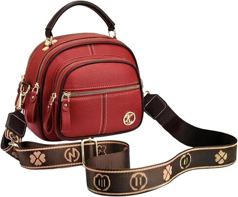 Vintage Leather Saddle Bag Purse for Women Small Tote Bag with Compartments Trendy Crossbody Purses for Women 2025 in Kuwait