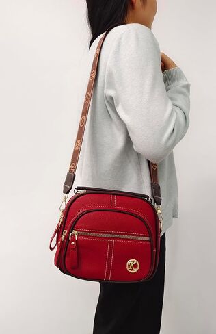 Vintage Leather Saddle Bag Purse for Women Small Tote Bag with Compartments Trendy Crossbody Purses for Women 2025 in Kuwait