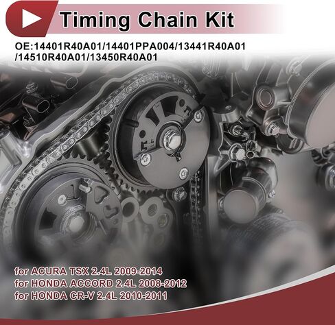 1 مجموعة سلسلة توقيت المحرك عدة لهوندا أكورد CR-V ل أكورا TSX 2.4L 2009-2014 No.14401R40A01/14401PPA004/13441R40A01/14510R40A01/13450R40A01 in Saudi Arabia