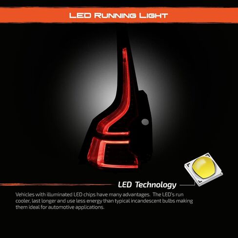 AKKON - Fit 2018-2024 فولفو XC60 Premium LED ضوء خلفي للجري طراز OE استبدال مصباح السائق الجانب الأيسر in Saudi Arabia