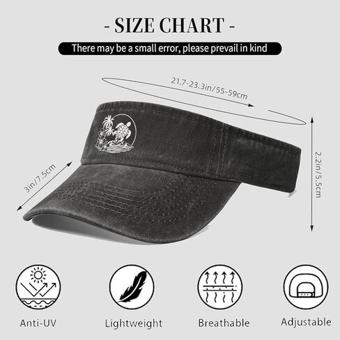 قبعات واقية من الشمس على شكل زهرة سلحفاة البحر للنساء والرجال، قبعة بيسبول قابلة للتعديل للحماية من أجل الشاطئ والجولف والجري والتنس in Kuwait