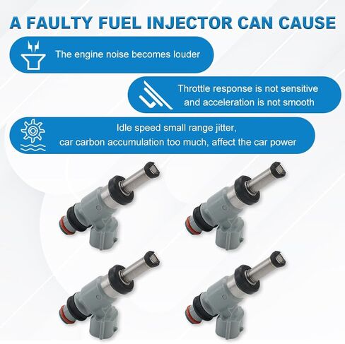 JDMON 4PCS Fuel Injectors Compatible with Subaru BRZ 2013-2015, Scion FR-S FRS 2013-2016, Toyota 86 2017-2020 2.0L H4 Replacement for FJ1185 84212415 16611AA860 SU00300326 204022903 in Saudi Arabia