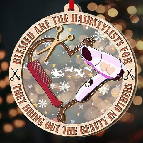 زينة مصفف الشعر - زينة تصفيف الشعر ومستحضرات التجميل لشجرة عيد الميلاد وصالونات التجميل وديكورات التجميل in Kuwait