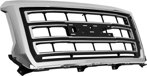 مجموعة الشبكة الأمامية Garage-Pro لموديلات GMC Sierra 1500 2014-2015 بدون جميع التضاريس، حزمة Z71، غلاف من الكروم، إدراج أسود مزخرف CAPA GM1200687C in Saudi Arabia
