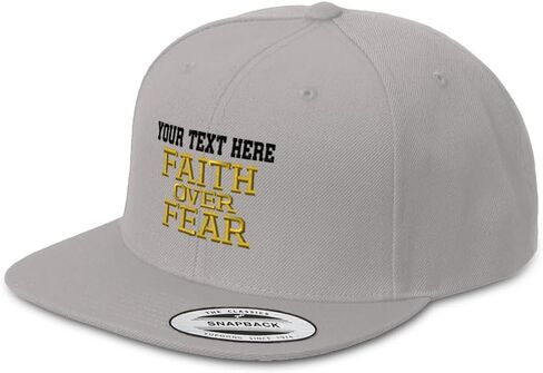 قبعة Snapback للرجال قبعات مسطحة الحافة الإيمان فوق الخوف يسوع الله الإيمان المسيحي قبعة بيل مسطحة مطرزة in Kuwait