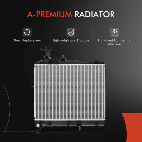 مجموعة رادياتير سائل تبريد المحرك A-Premium متوافقة مع Mitsubishi Mirage 2014-2022، Mirage G4 2017-2022، L3 1.2L، استبدال # 1350A670 in Saudi Arabia