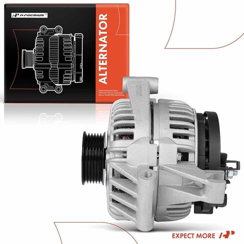 A-Premium Alternator Compatible with Chevrolet Impala 2004-2005, Monte Carlo 2003-2005 & Buick Regal 2004, 3.8L, 12V 105A 6-Groove Pulley Clockwise, Replace# 10339422, 0124415035 in Saudi Arabia