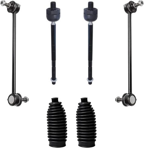 Detroit Axle - AWD Front 18pc Suspension Kit for 2001-2005 Toyota RAV4, Struts w/Coil Spring Control Arms Tie Rods Boots Ball Joints Rear Shock Absorbers Sway Bars 2002 2003 2004 Replacement in Saudi Arabia