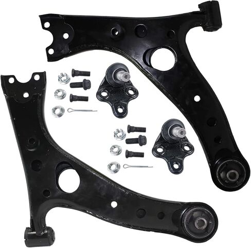 Detroit Axle - AWD Front 18pc Suspension Kit for 2001-2005 Toyota RAV4, Struts w/Coil Spring Control Arms Tie Rods Boots Ball Joints Rear Shock Absorbers Sway Bars 2002 2003 2004 Replacement in Saudi Arabia