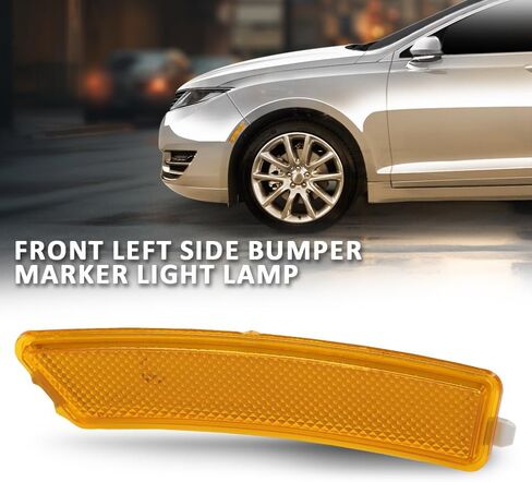 G-PLUS Front Left Bumper Reflector Side Marker Light Lamp, Compatible with Lincoln MKZ 2013-2016, Driver Side, DP5Z13A565F, FO1084100C in Saudi Arabia