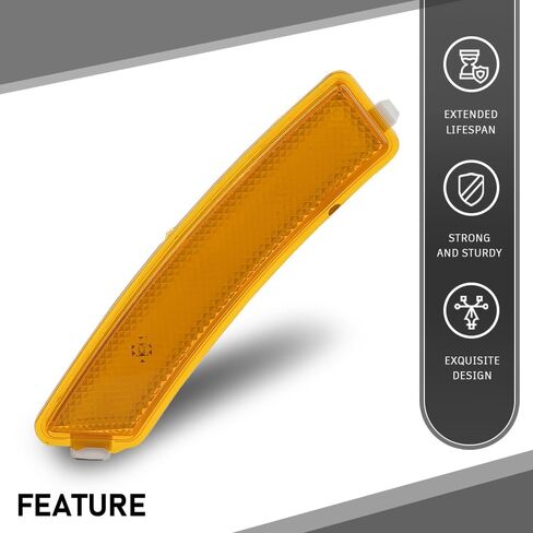 G-PLUS Front Left Bumper Reflector Side Marker Light Lamp, Compatible with Lincoln MKZ 2013-2016, Driver Side, DP5Z13A565F, FO1084100C in Saudi Arabia