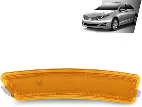 G-PLUS Front Left Bumper Reflector Side Marker Light Lamp, Compatible with Lincoln MKZ 2013-2016, Driver Side, DP5Z13A565F, FO1084100C in Saudi Arabia
