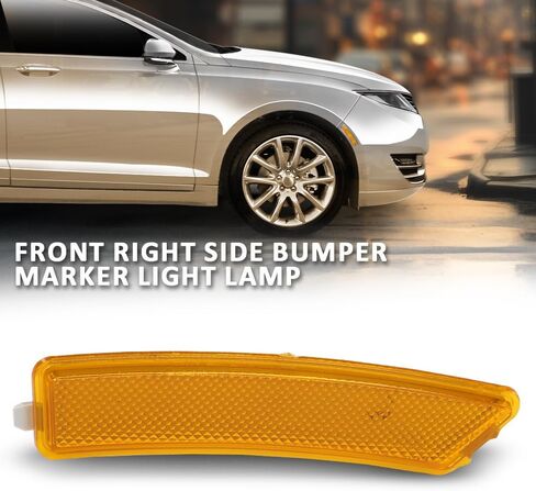 G-PLUS Front Left Bumper Reflector Side Marker Light Lamp, Compatible with Lincoln MKZ 2013-2016, Driver Side, DP5Z13A565F, FO1084100C in Saudi Arabia