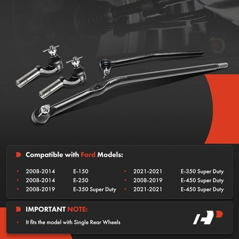 A-Premium Set of 4, Front Inner Outer Tie Rod End Kit, Compatible with Ford E-150 E-250 2008-2014, E-350 E-450 Super Duty 2008-2019 2021 in Saudi Arabia